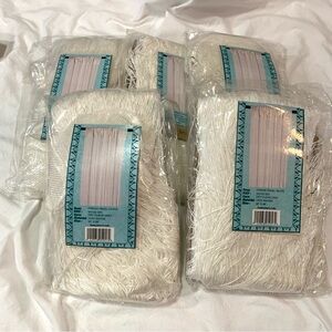 White Fringe Curtains, boho tassel party festival bride wedding